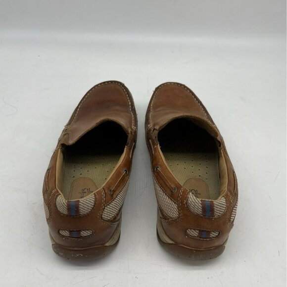 Johnston & Murphy Mens Moc Toe Loafers Shoes Size 11.5M Brown Leather Slip-On - Picture 6 of 9